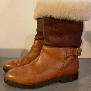 Timberland leather snow boots